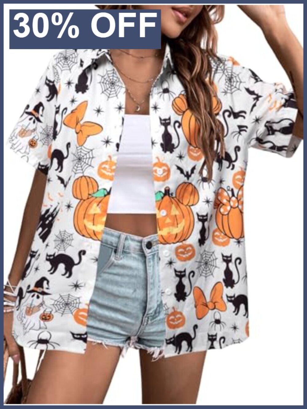 Halloween Hawaiian Button Down Shirt